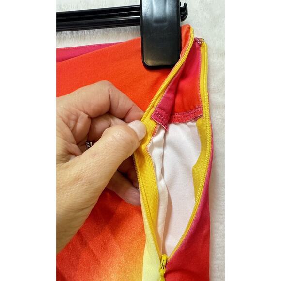 I.AM.GIA Hali Pant Womens XS Spray Multicolor Legging Bodycon Side Zip Retro - Picture 6 of 15